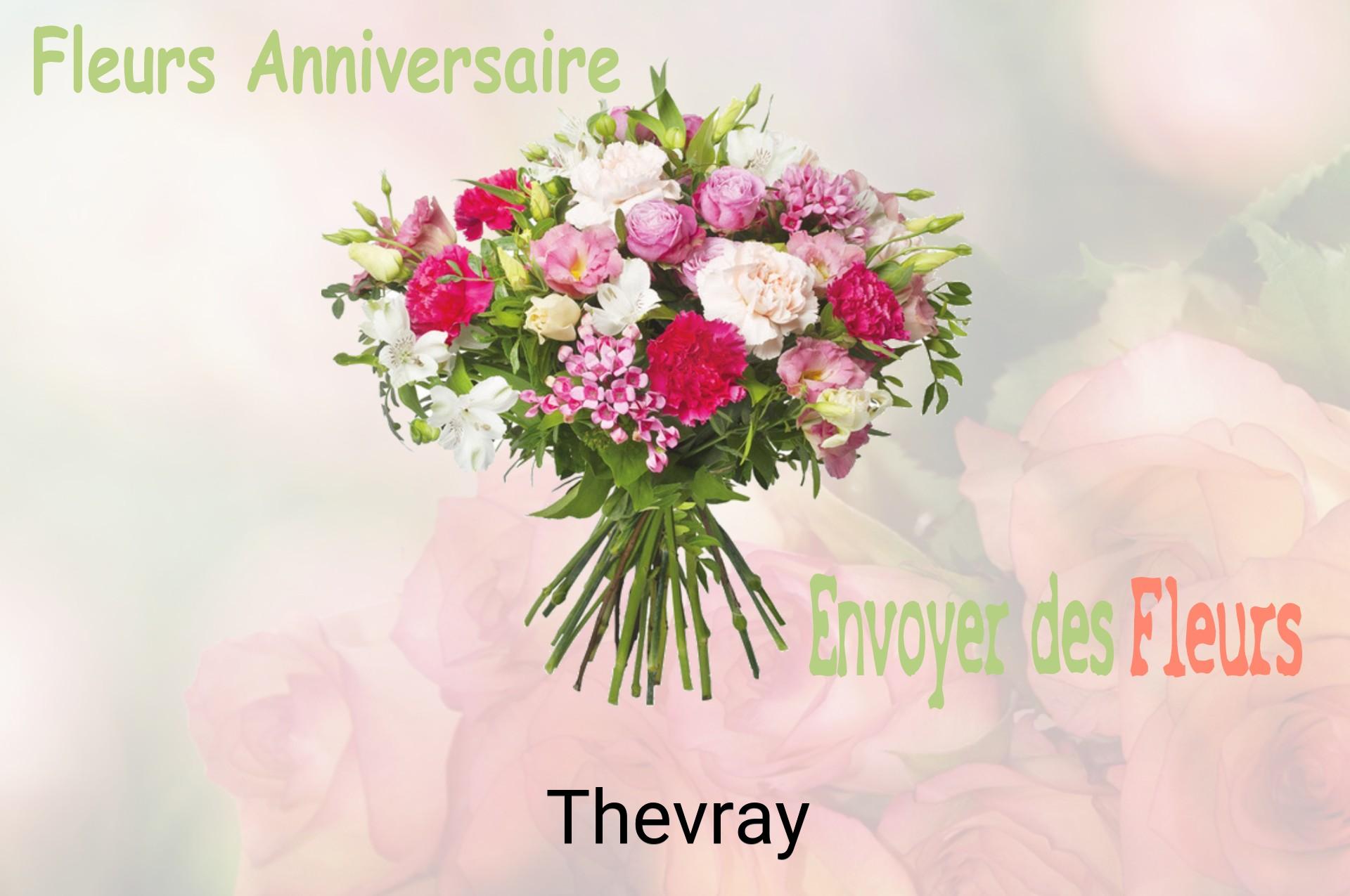 Bouquet de fleurs d’anniversaire livré à Thevray
